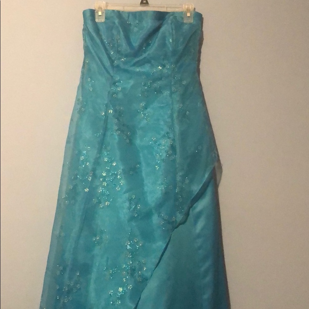 Strapless prom dress